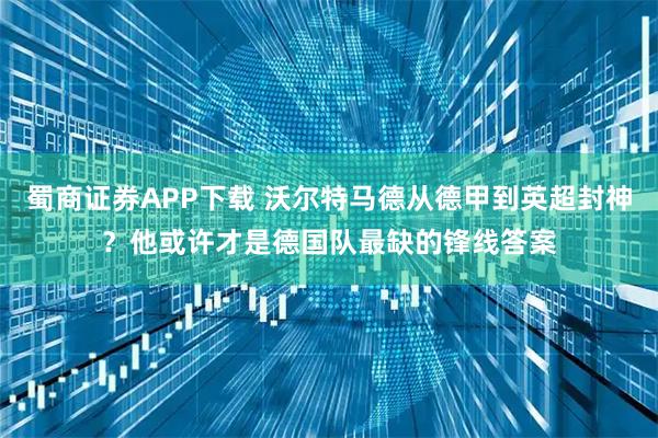 蜀商证券APP下载 沃尔特马德从德甲到英超封神?他或许才是德国队最缺的锋线答案