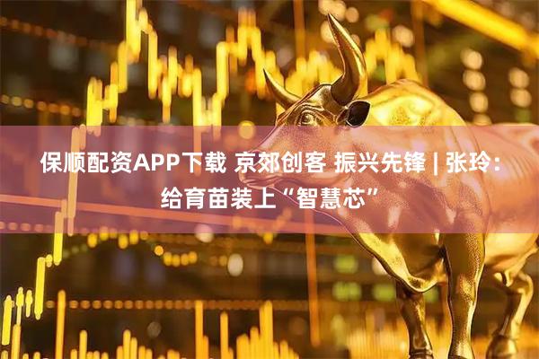 保顺配资APP下载 京郊创客 振兴先锋 | 张玲：给育苗装上“智慧芯”
